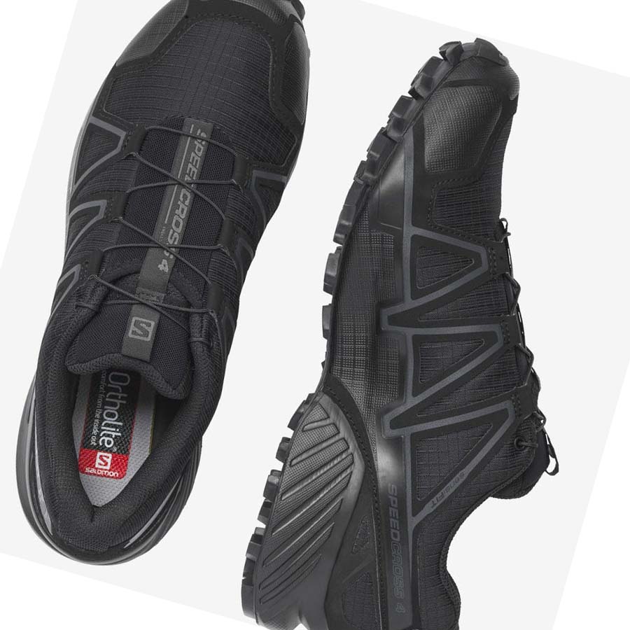 Salomon SPEEDCROSS 4 WIDE FORCES Csizma Férfi Fekete | HU 2263AHK